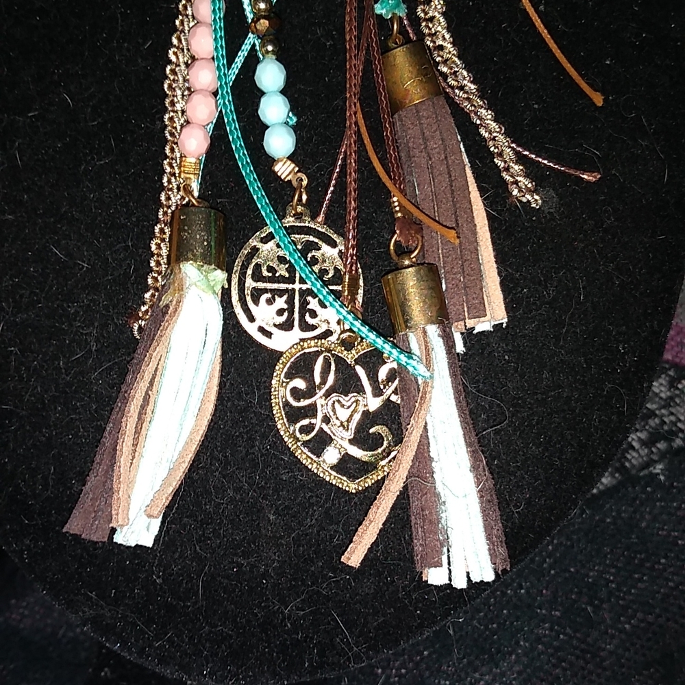 Multiple Material Strand Necklace - image 3